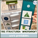 FREE Structured/ Independent Work System Schedules & Printables