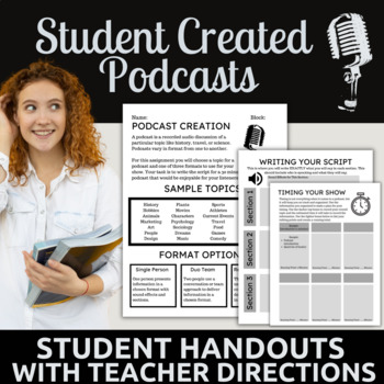 Preview of FREE -Student Created Podcast Episodes - A Complete Student Guide