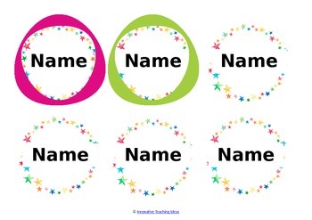 Preview of FREE Student Name Labels | Name Tags | Editable | Signs | Classroom Decor
