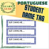 FREE Student Name Tag - Portuguese **Editable**