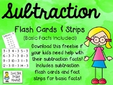 FREE - Subtraction Flash Cards and Fact Strips
