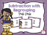 FREE Subtraction with Regrouping Task Cards