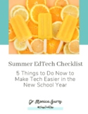 FREE Summer EdTech Checklist