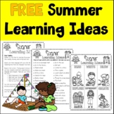 FREE Summer Learning Ideas for ELLs