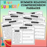 FREE Summer Reading Comprehension Passages With Questions 