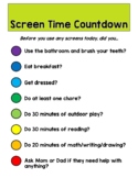 FREE Summer Screen Time Countdown Checklist
