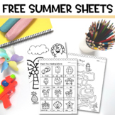 FREE Summer Worksheets and Activities | Wordsearch, Colori