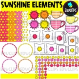 FREE Sunshine Elements Clip Art Set {Educlips Clipart}