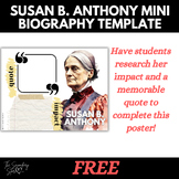 FREE - Susan B. Anthony Mini Poster Template