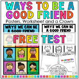 FREE TEST for "Ways We Can Be A Good Friend" poster
