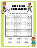FREE TIME WORD SEARCH