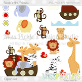 (FREE TODAY) Noah's Ark Friends- Commercial Use Clipart Set