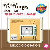 FREE Solfege Activity - TV Tunes - Sol Mi - Melodic Dictat