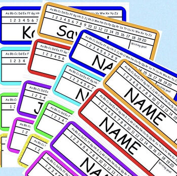 FREE Table Name Tags by Miss Perris Adventures | TPT