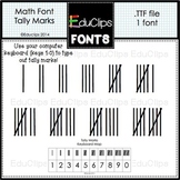 FREE Tally Marks Font {Educlips Clipart}