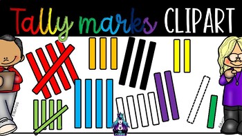 Preview of FREE Tally marks clipart