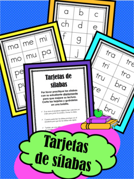 Preview of FREE Tarjetas de sílabas y letras/ Spanish letter and syllable flashcards