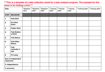 task analysis examples for speech therapy