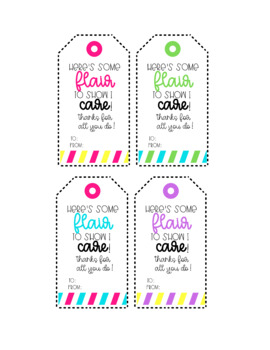 Teacher Appreciation Gift Tags for Flair Pens by Your Thrifty Co-Teacher