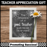 FREE Teacher Appreciation Week Gift Idea Inspirational Quo