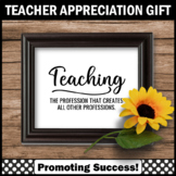 FREE Teacher Appreciation Week Gift Idea Motivational Post