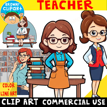 FREE * Teacher - Community Helper Best Jobs Clip Art Set Commercial Use