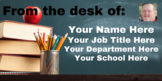 FREE Teacher Email Signature Template