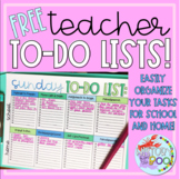 FREE Teacher To-Do List / Daily Teacher Planner