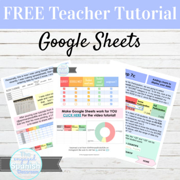 Preview of FREE Teacher Tutorial for Using Google Sheets