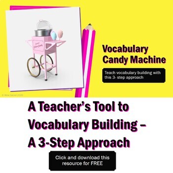Preview of FREE Teacher's Resource on A 3-Step Approach to Building Vocabulary