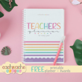 FREE Teacher school planner, teacher binder in English/Spa