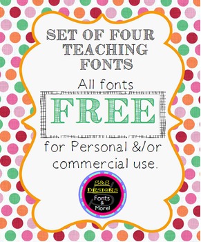 FREE Teaching Fonts by Urban Script Co | TPT
