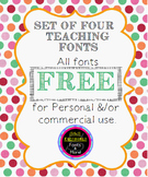 FREE Teaching Fonts