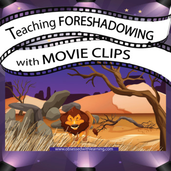 Preview of FREE Teaching Foreshadowing with Movie Clips Google Slides Graphic Organizer