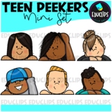 FREE Teen Peekers Clip Art Mini Set {Educlips Clipart}