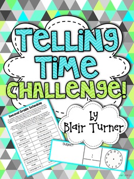 Preview of {FREE} Telling Time Challenge - Create a Schedule!
