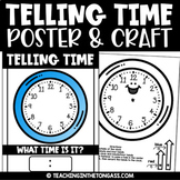 Free Telling Time Anchor Chart Half Hour Minute Clock