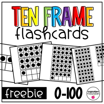 Preview of FREE Ten Frame Flashcards