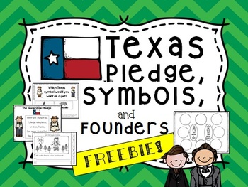 Preview of FREE Texas Symbols, Pledge, and founders
