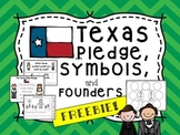 FREE Texas Symbols, Pledge, and founders