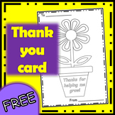 FREE Thank you card