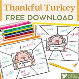 FREE Thankful Turkey Activity - Gratitude Activity