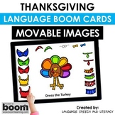 Thanksgiving Boom Cards Speech Therapy. Turkey Description