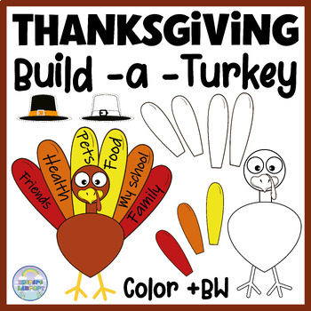 Preview of Thanksgiving  - Craft and Editable Turkey Name Craftivity Spelling & Reading