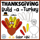 Thanksgiving  - Craft and Editable Turkey Name Craftivity 