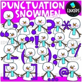FREE Punctuation Snowmen {Educlips Clipart}