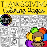 Thanksgiving Coloring Pages (+ writing papers) {Fall Coloring Pages}