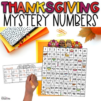 Preview of FREE Thanksgiving Missing Numbers - 50's, Hundreds, 120's Chart | 100s Chart