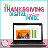 FREE Thanksgiving Pixel Art Math Digital Mystery Pictures Google Sheets
