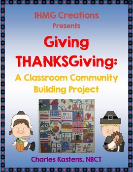 Preview of FREE Thanksgiving Quilt Classroom Community Building Project